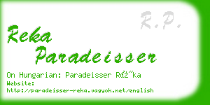 reka paradeisser business card